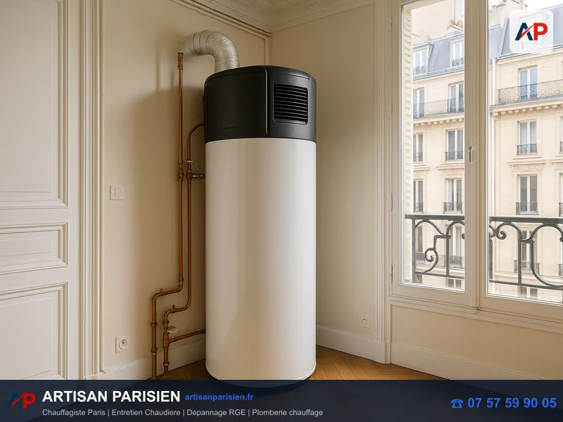 Installation chauffe-eau thermodynamique CEE MaPrimeRénov Paris