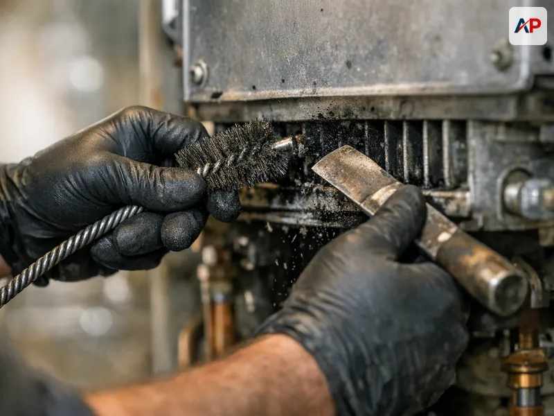 Technique et outils pour Ramonage conduit chaudière gaz ou fioul