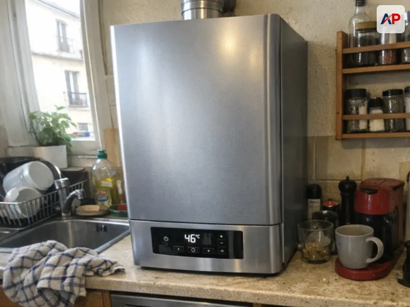 Détail technique Remplacement de chaudière au sol gaz à condensation