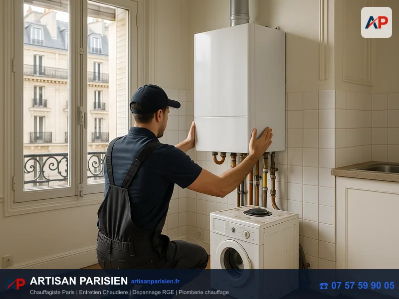 Installation chaudière gaz condensation haute performance Paris