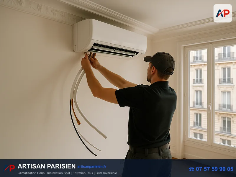 Installation climatisation monosplit multisplit Daikin Mitsubishi Paris