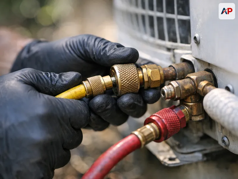 Technique et outils pour Recharge gaz climatisation