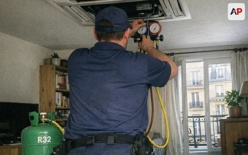 Recharge gaz réfrigérant R32 à Paris 9