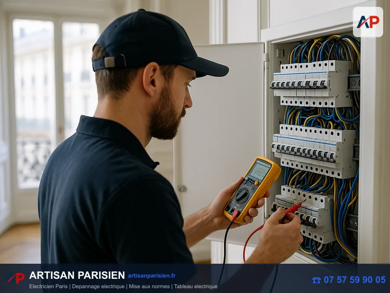 Diagnostic panne électrique et dépannage tableau électrique Paris