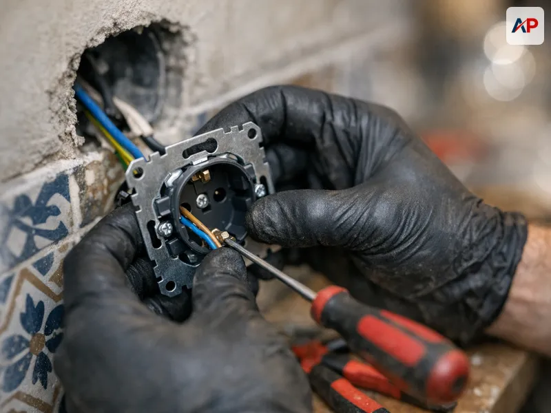 Technique et outils pour Création prise de courant 16A (appareils domestiques)