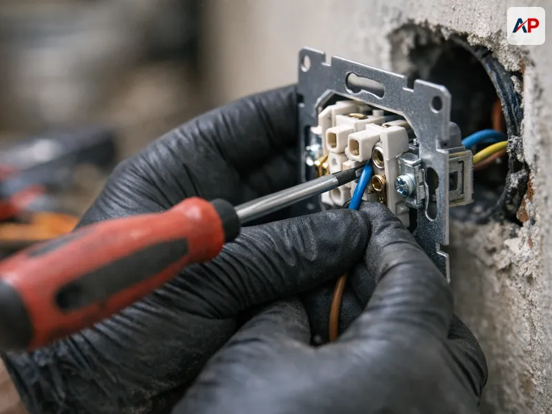 Technique et outils pour Installation de prise électrique extérieure IP44 (jardin, terrasse)