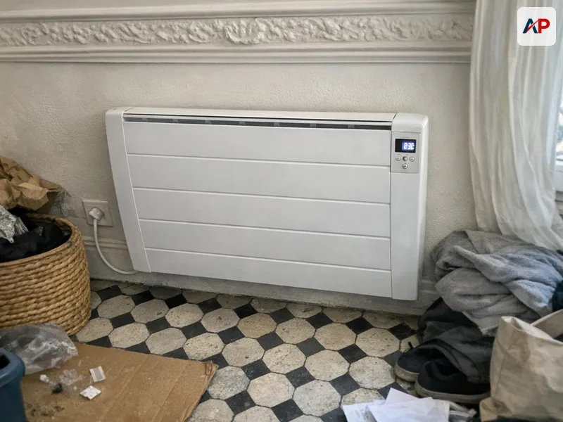 Détail technique Pose de radiateur ou panneau rayonnant électrique