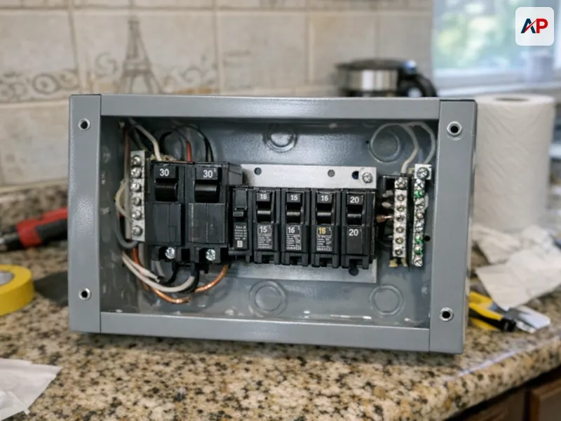 Détail technique Remise aux normes électrique selon NF C 15-100
