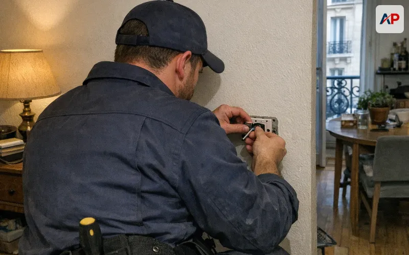 Remplacement de prise de courant défectueuse Paris 9 - Électricien