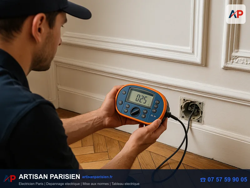 Mise en sécurité installation électrique vétuste Paris