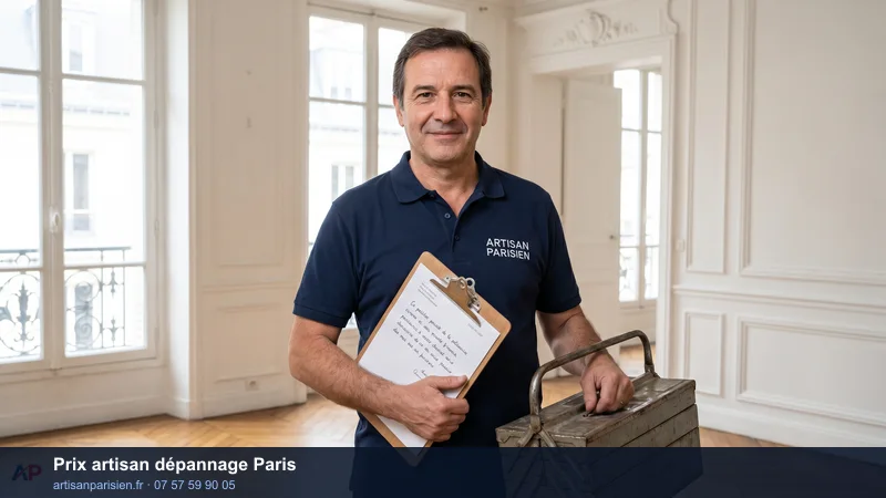 Prix d'un plombier, serrurier ou vitrier à Paris en 2026
