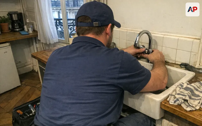 Remplacement de robinet ou mitigeur d'évier à Paris 9