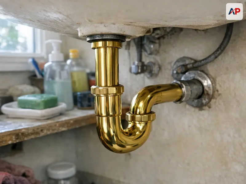 Détail technique Plombier pour réparation de fuite d'eau (mur, sol ou robinet)