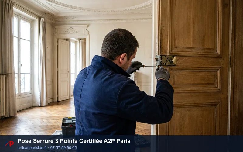 Pose Serrure 3 Points Certifiée A2P