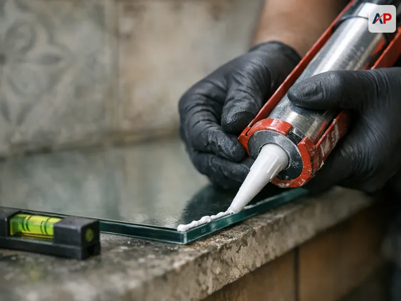 Technique et outils pour Crédence en verre sur mesure pour cuisine