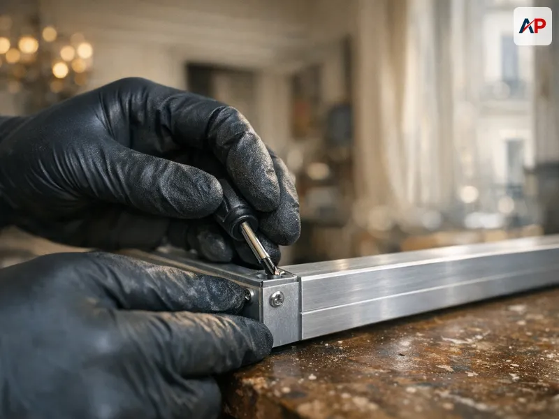 Technique et outils pour Façade vitrée de magasin avec encadrement aluminium