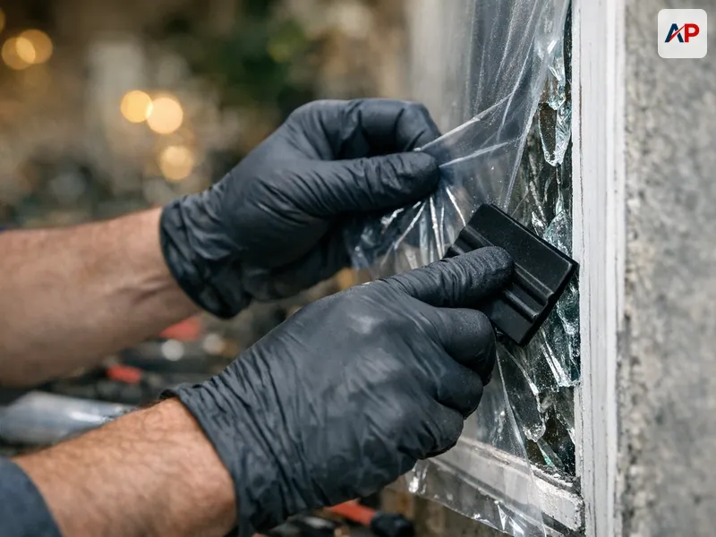 Technique et outils pour Fermeture provisoire après effraction ou vitre cassée