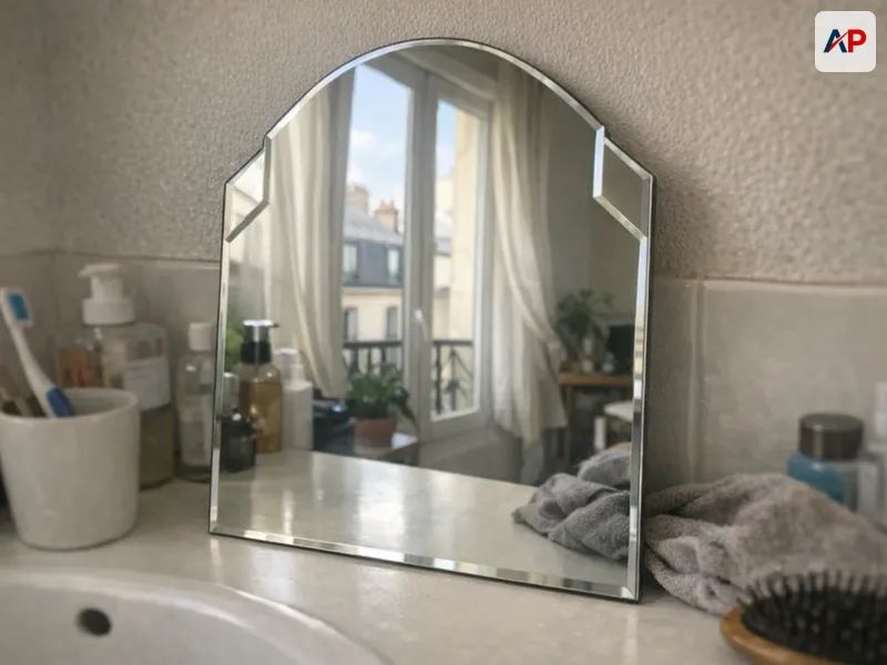 Détail technique Installation miroir mural sur mesure (teinté ou clair)