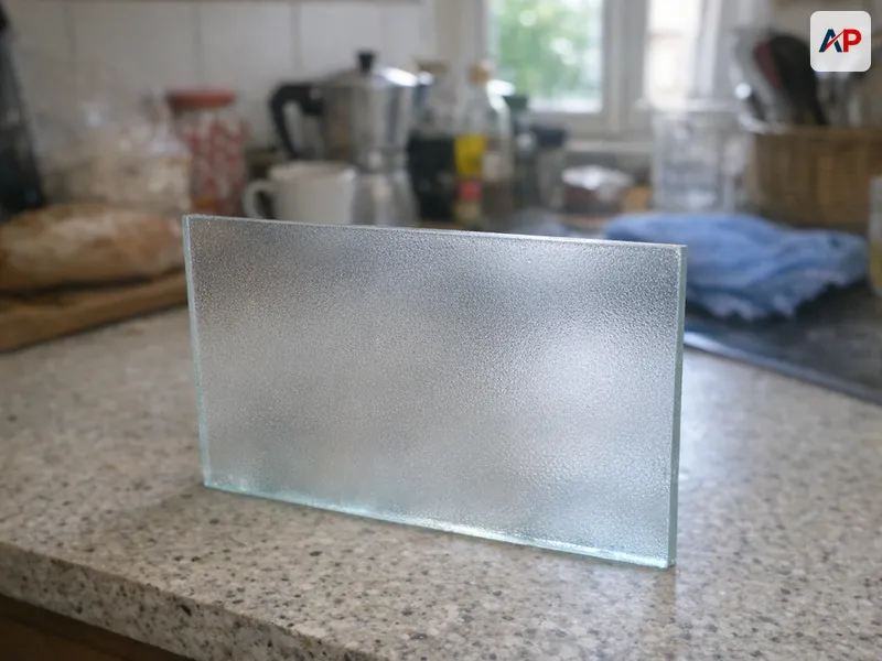 Détail technique Pose de verre dépoli ou sablé (intimité et design)