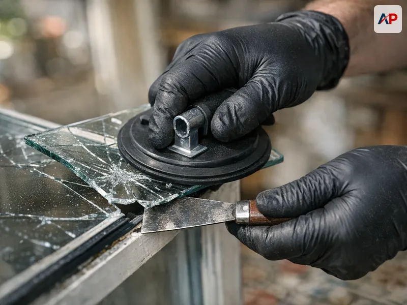 Technique et outils pour Remplacement de double vitrage cassé – fabrication et pose dans la journée