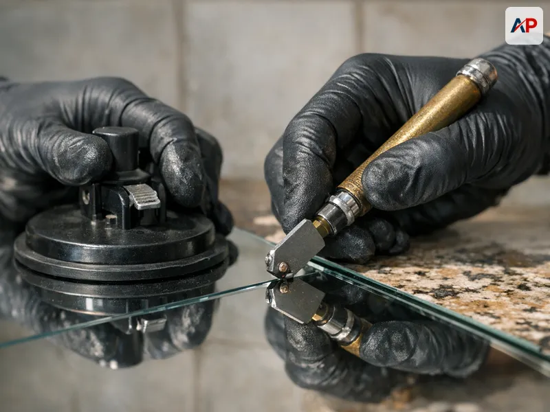 Technique et outils pour Remplacement et découpe de miroir sur mesure (toutes teintes)