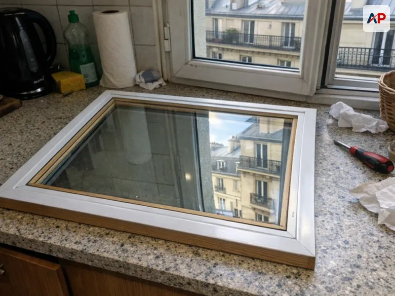 Détail technique Remplacement de vitrage simple cassé (fenêtre ou porte)