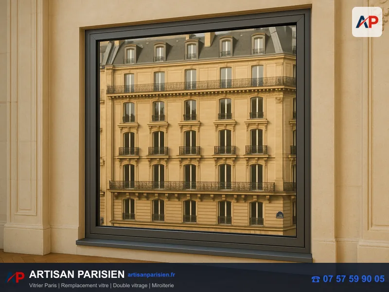 Double vitrage ANTELIO effet miroir contrôle solaire Paris