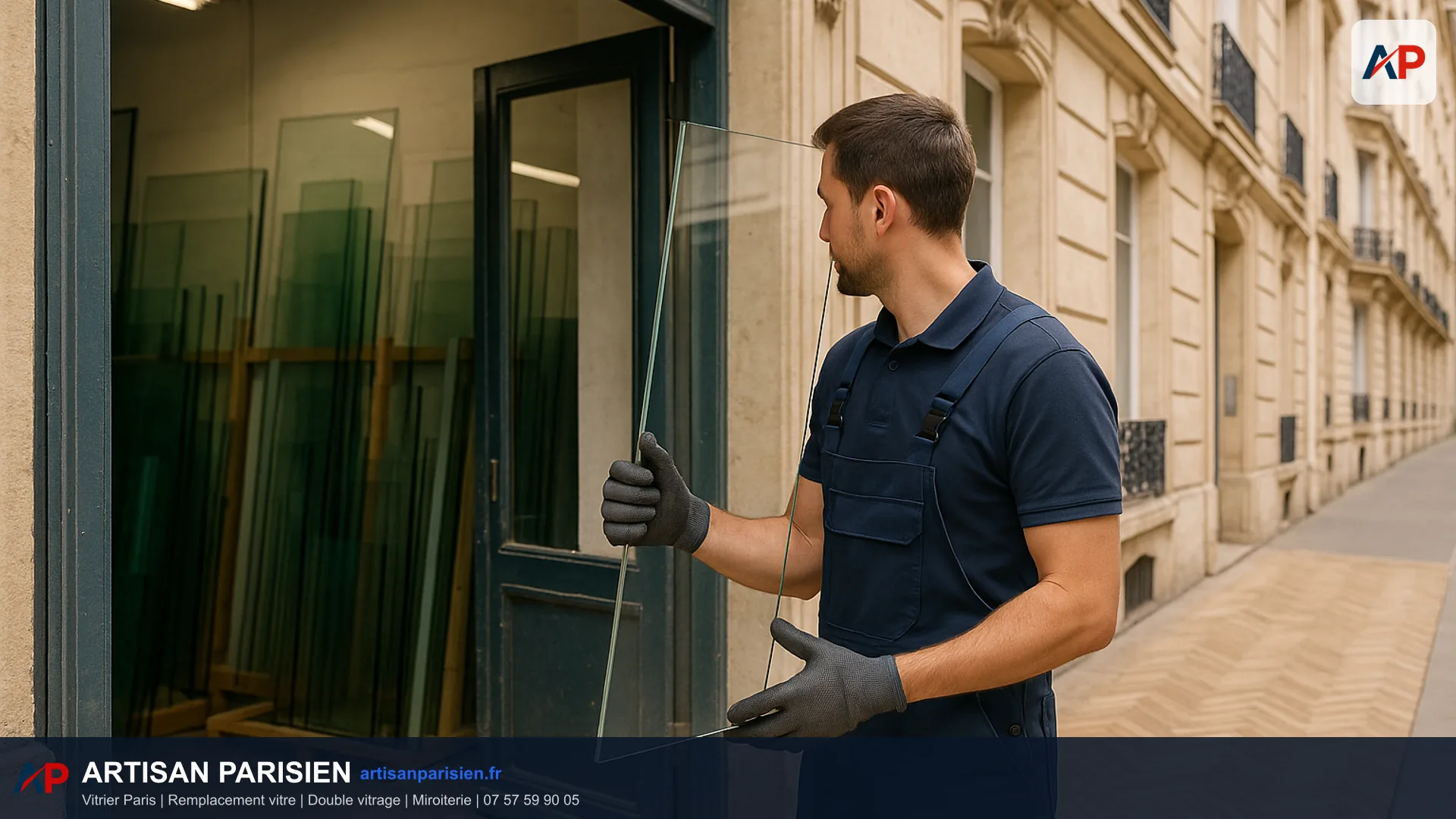 Installation de survitrage sur fenêtre existante Paris 9 - Vitrier